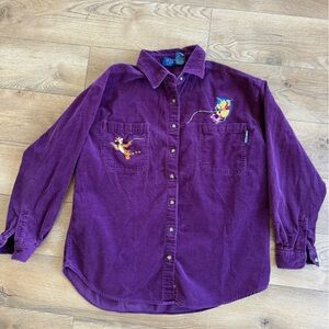 Disney Purple Corduroy Shirt